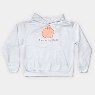 I am at my limit bunny Kids Hoodie